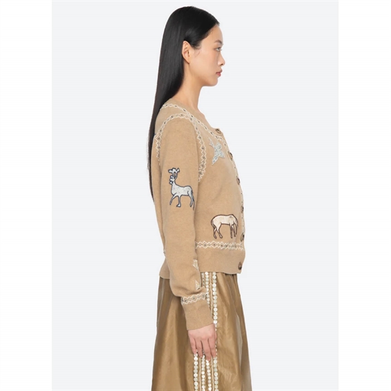 Sea New York Winslow Cardigan, Camel